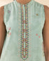 Unstitched Women's Blue Cotton Jacquard Shirt Trousers